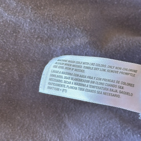 French Dressing lilac wide leg capris drawstring sleep/lounge pants, size L - Picture 6 of 6